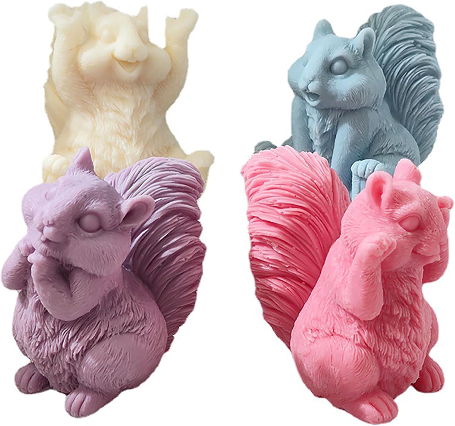 Molde de ardilla, molde para velas de ardilla, molde de animales de ardilla, molde de fundición de resina de ardilla, moldes de fabricación de