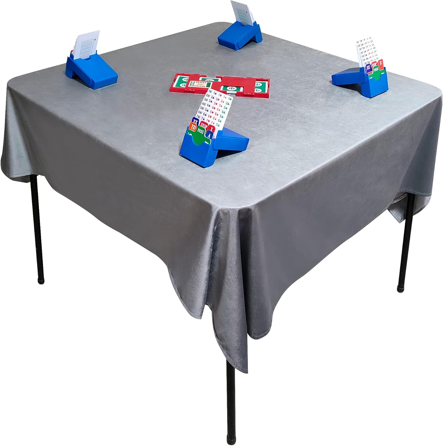 TSB Bridge – Funda para mesa de cartas de juego de 55 x 55 pulgadas (cuadrado), ideal para adaptarse a mesas cuadradas de 31 a 45 pulgadas, mantel