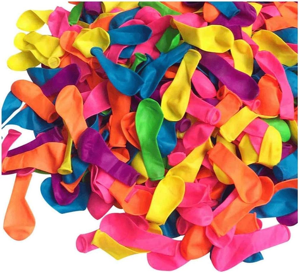 100 globos de agua surtidos con relleno en bolsa de polietileno