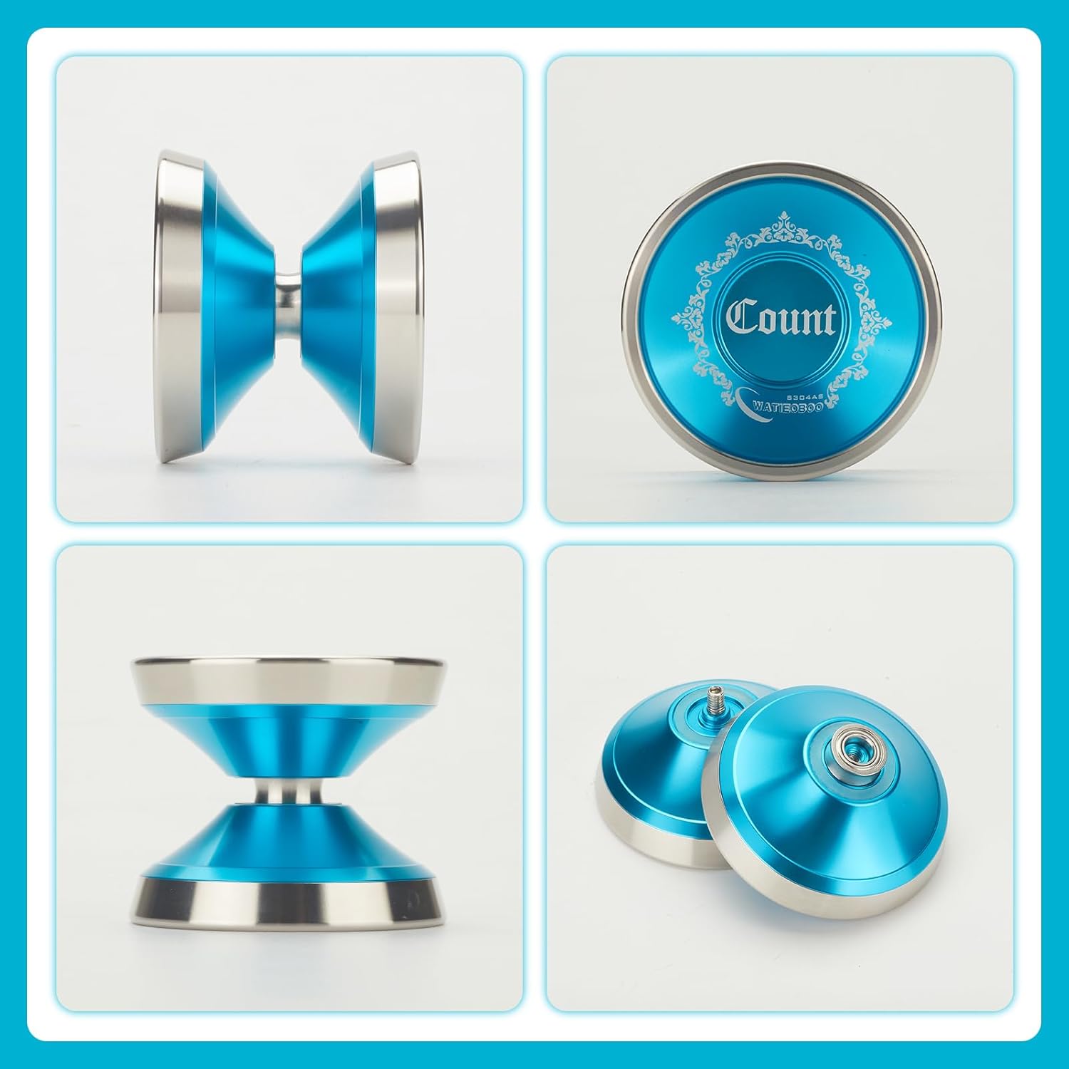 WATIEOBOO Yoyo profesional que no responde, yoyos bimetálicos competitivos para jugadores profesionales, trucos de yoyo para jugadores intermedios a