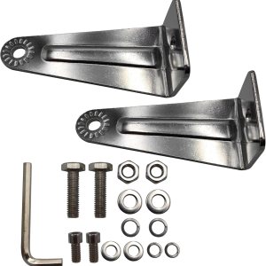Kit de soportes de montaje lateral para barra de luz LED, montaje lateral universal de acero inoxidable para barra de luz LED recta o curva de doble Kit de soportes de montaje lateral para barra de luz LED, montaje lateral universal de acero inoxidable para barra de luz LED recta o curva de doble
