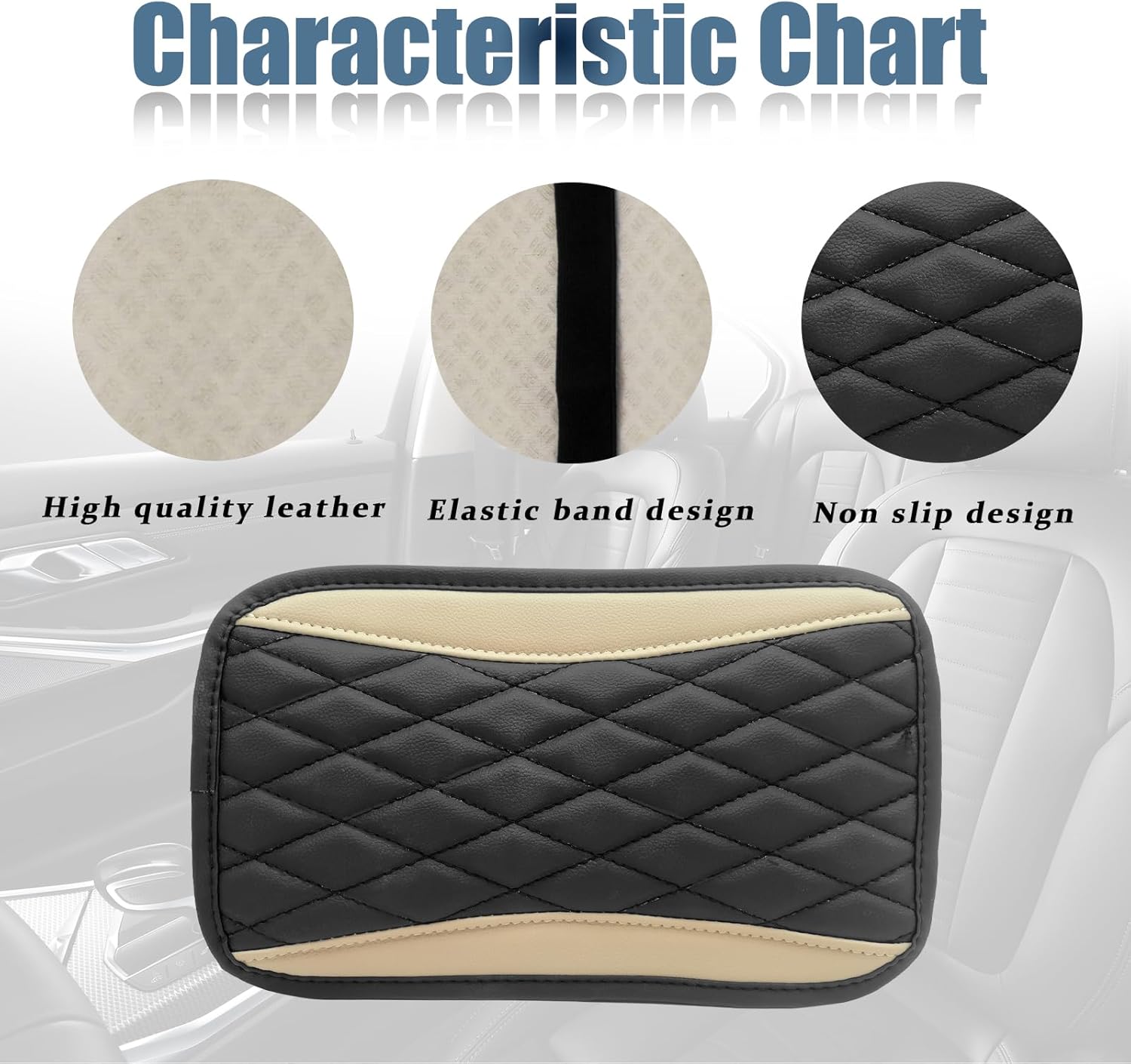 Funda universal de cuero impermeable para consola central de automóvil, protector de caja de asiento para reposabrazos, accesorios de decoración de