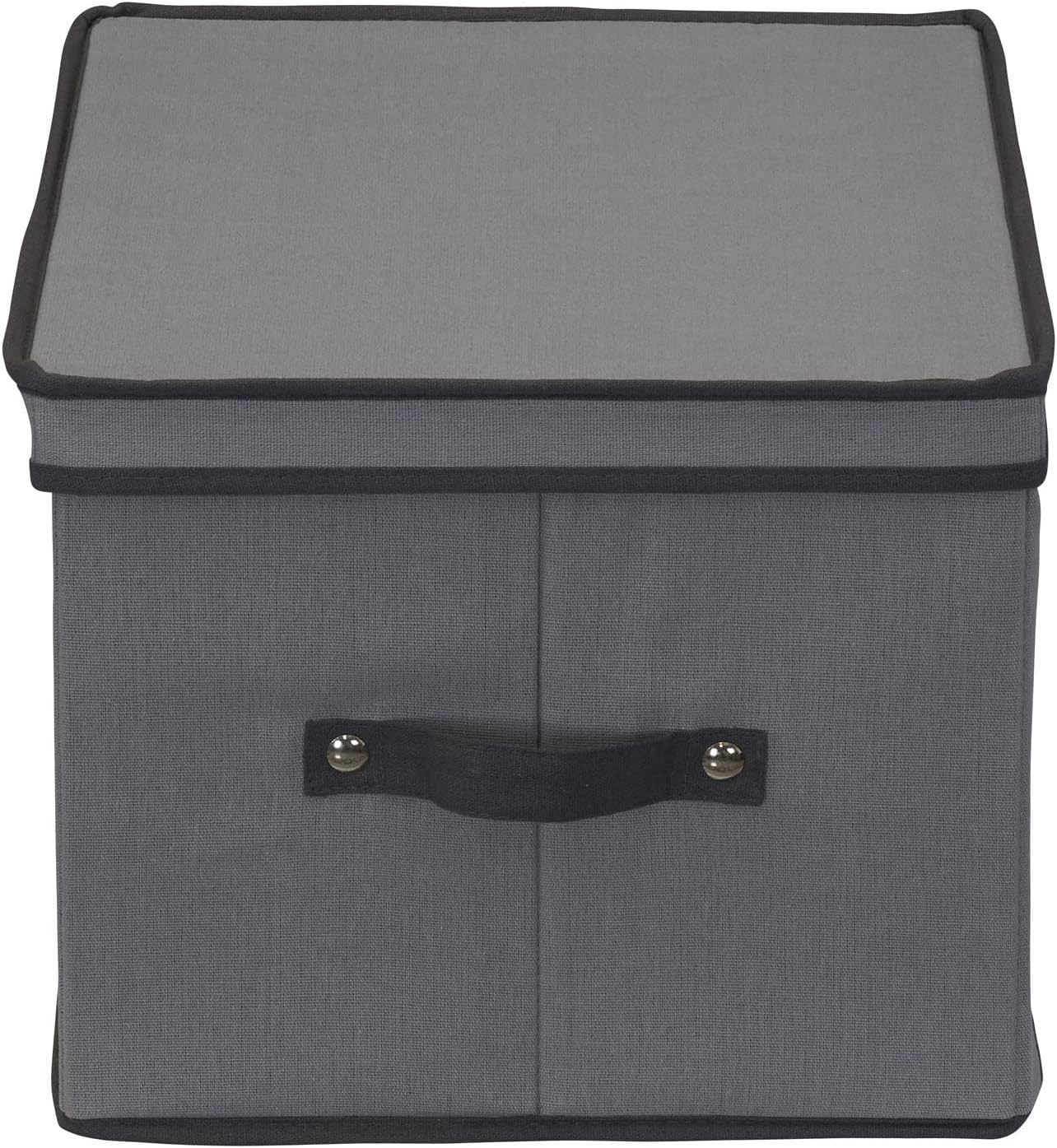 Household Essentials – Caja de almacenamiento de color gris para copas de tallo