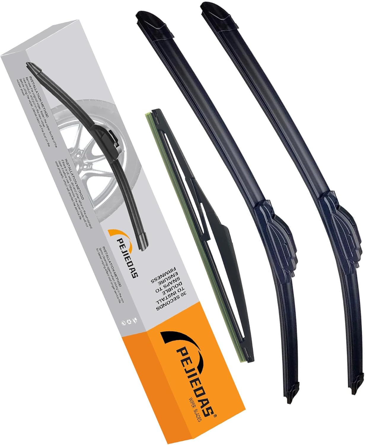 3 limpiaparabrisas para Lexus GX470 2003-2009, limpiaparabrisas delantero + limpiaparabrisas trasero, estilo original de equipo original (22 + 21 +