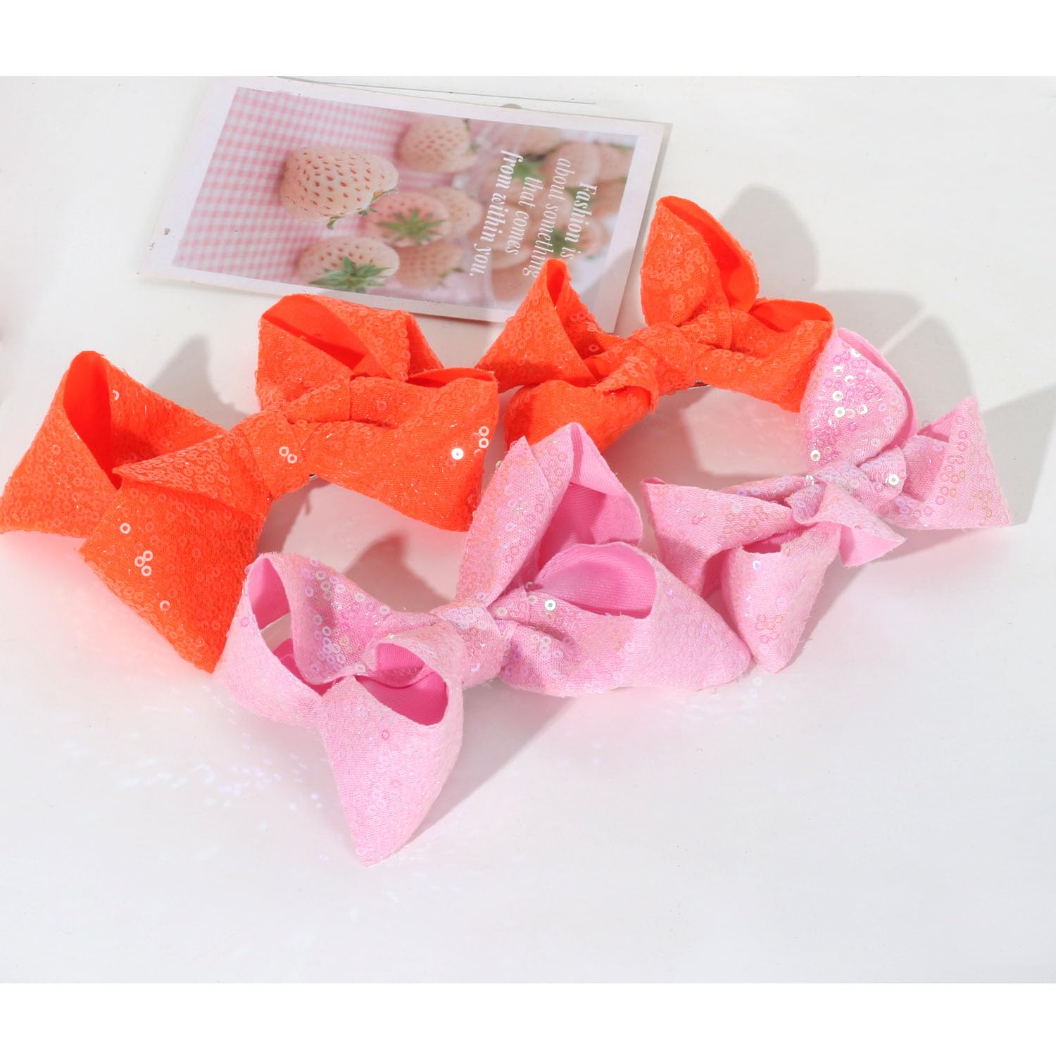 Lazos para el cabello de lentejuelas, 4 lazos con purpurina brillante con pinza para el pelo de cocodrilo para niñas pequeñas, niños y adolescentes,
