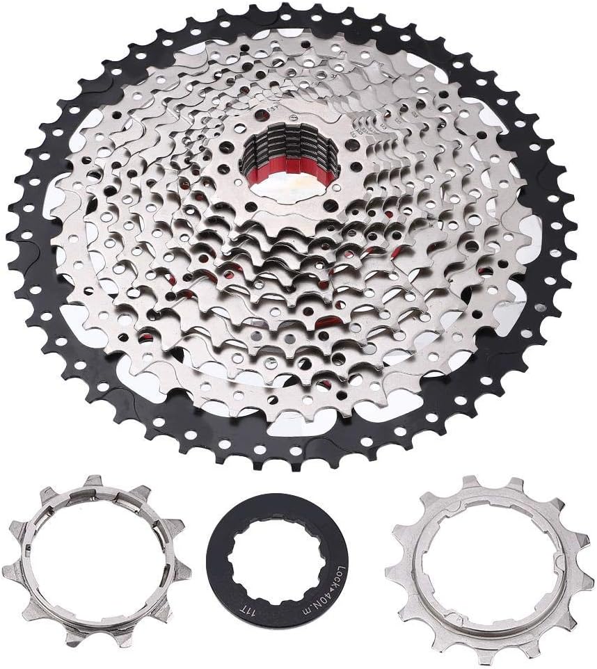 Alomejor Rueda libre 9101112 velocidad rueda libre bicicleta casete montaña ciclismo rueda libre casete piñón engranaje