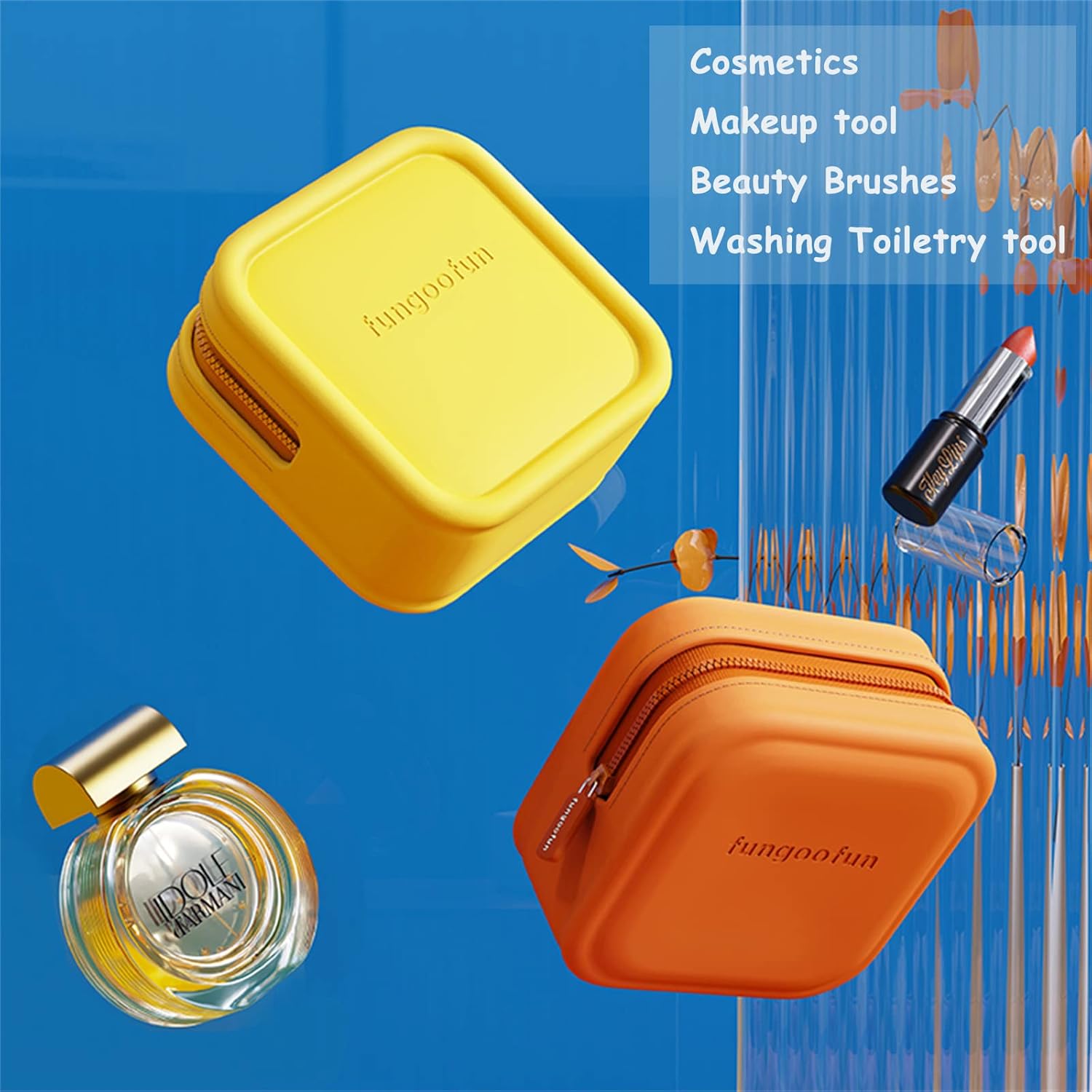 BUEAY Bolsa de maquillaje – Estuche de cosméticos para mujer, estuche de cosméticos, organizador de viaje, neceser para niñas, bolsa de cepillo de