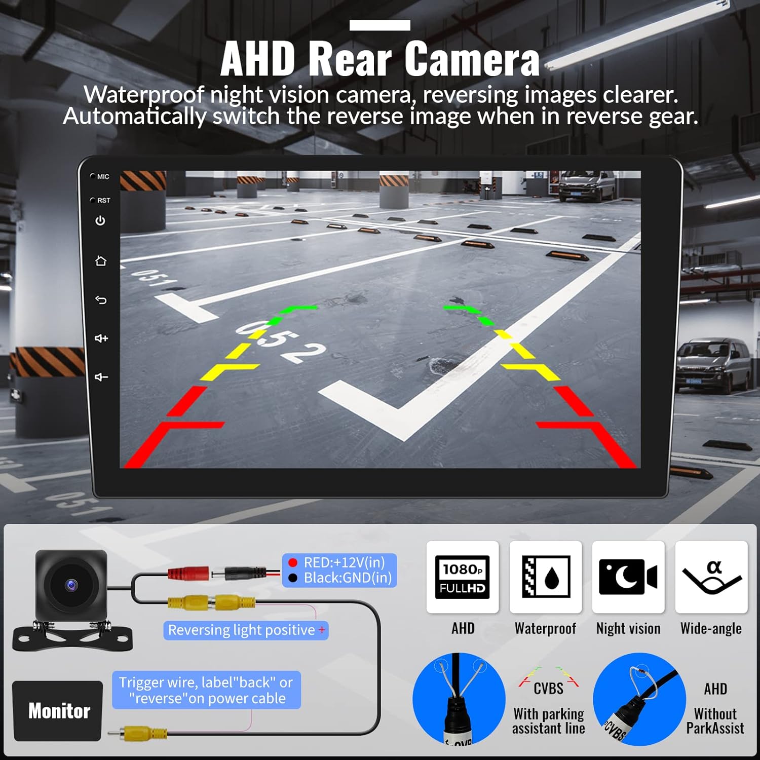 CAMECHO Android 13 (2G+64G) Estéreo de coche para Jeep Compass Patriot 2010-2016, radio de coche con pantalla táctil de 10.1 pulgadas con Bluetooth,