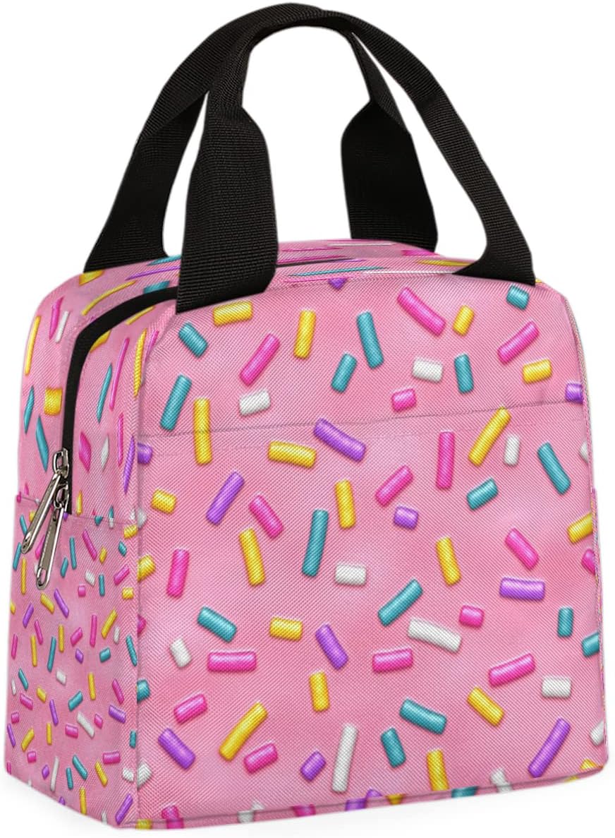 Bolsas de almuerzo para mujeres y hombres, lonchera con aislamiento de dulces, rosquillas, caramelos, reutilizable, bolsa de almuerzo para niñas,