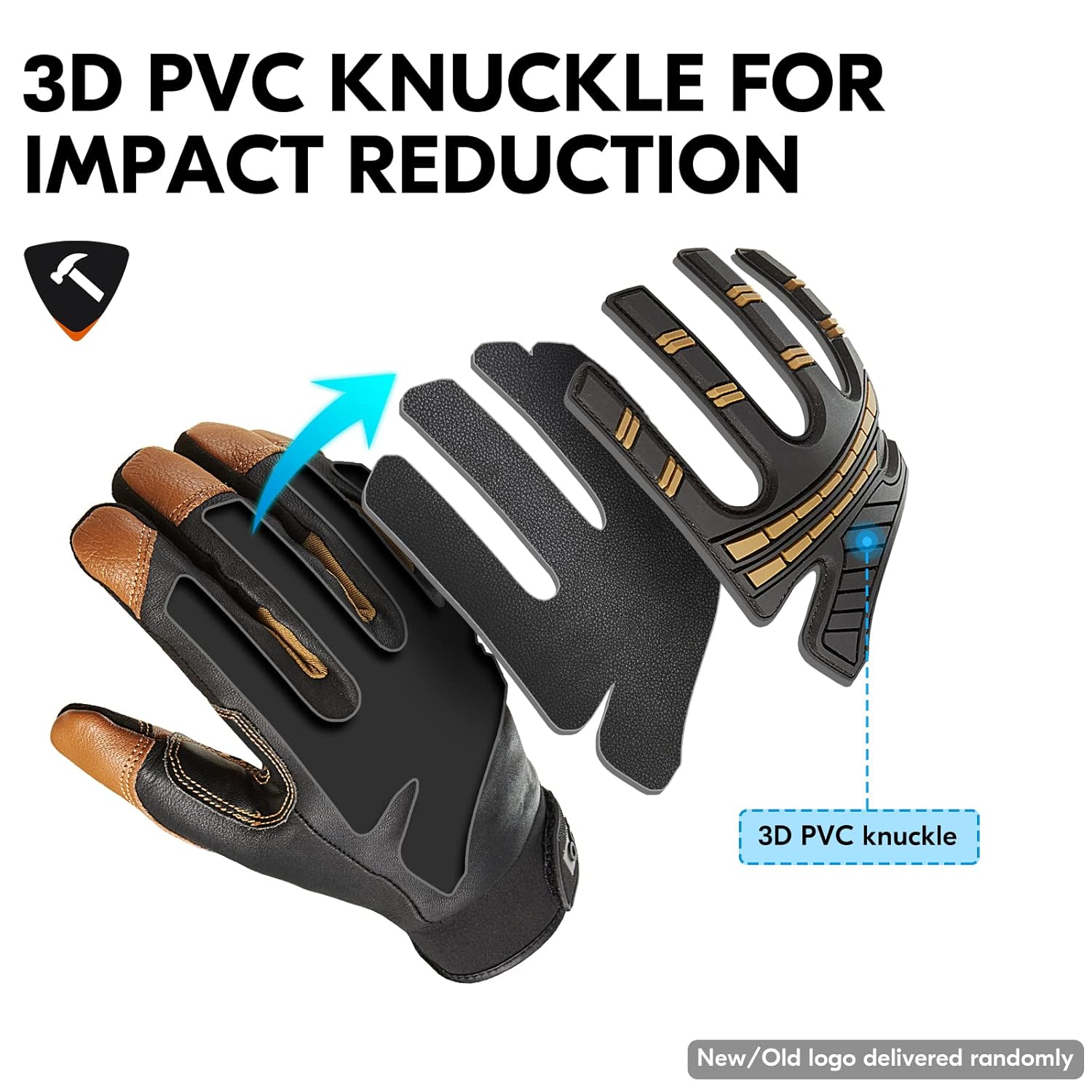 Vgo GA8954FW) – Guantes mecánicos resistentes al agua para invierno, 1 par 2 pares, 4  o superior, resistente al agua, alta destreza, guante de