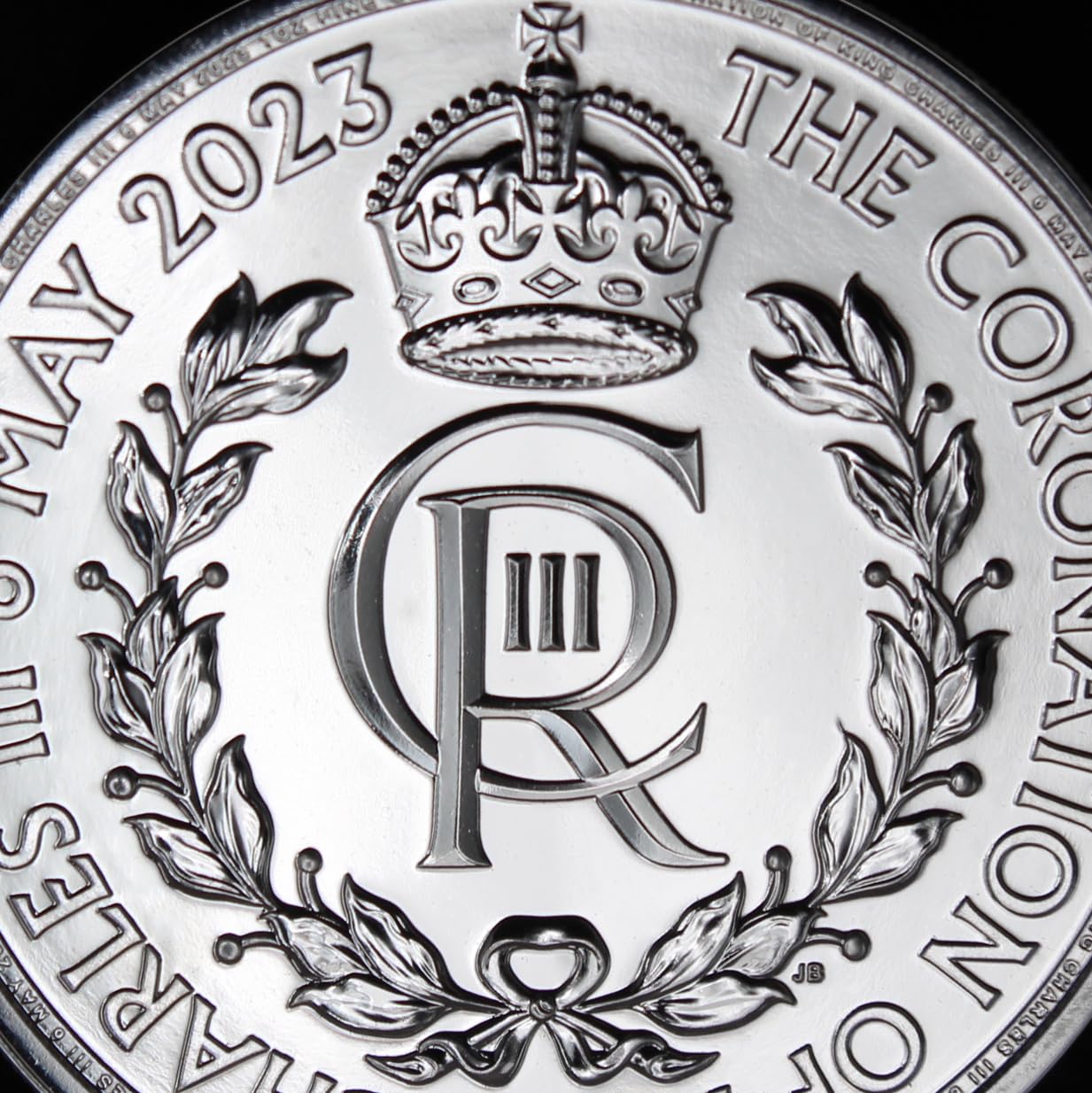 2023 1 oz British Silver Royal Cypher Coronation of King Charles III Coin by the Royal Mint Brilliant Uncirculated with Certificate of Authenticity