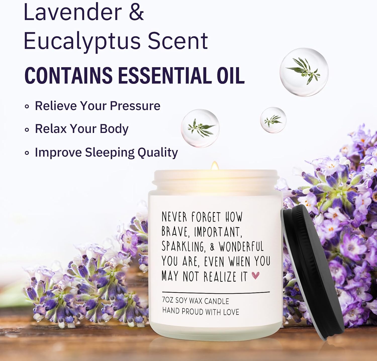 Velas perfumadas  Regalos inspiradores para mujeres, regalos de cumpleaños para ella, alientoanimaciónregalos motivacionalespositivos para amigos,