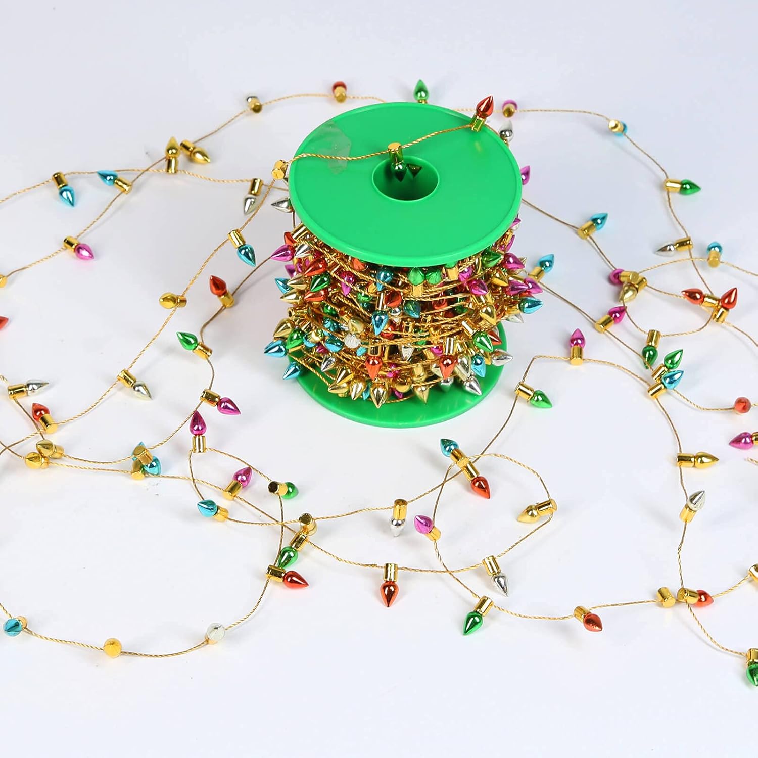 Orgrimmar Cadena de luces falsas para decoración de Navidad, casa de muñecas, muebles en miniatura, accesorios de cadena de luces (49.2 ft591