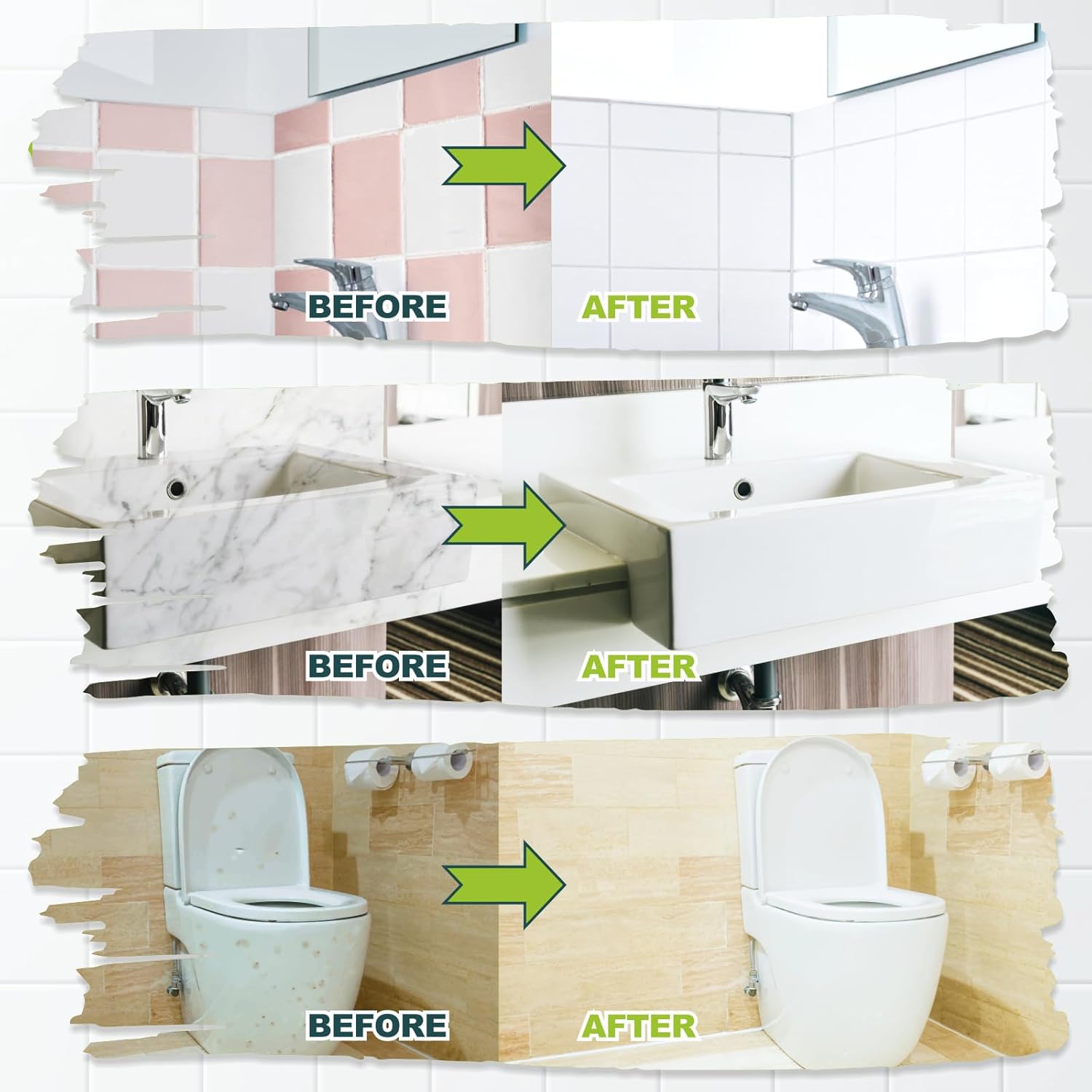 Kit de reacabado de bañera y azulejos, kit de reacabado de bañera blanco con herramientas, revestimiento de bañera y azulejos, revestimiento de