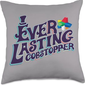 Willy Wonka Chocolate Factory Everlasting Gobstopper – Almohada (18.0 x 18.0in), multicolor Willy Wonka Chocolate Factory Everlasting Gobstopper – Almohada (18.0 x 18.0in), multicolor