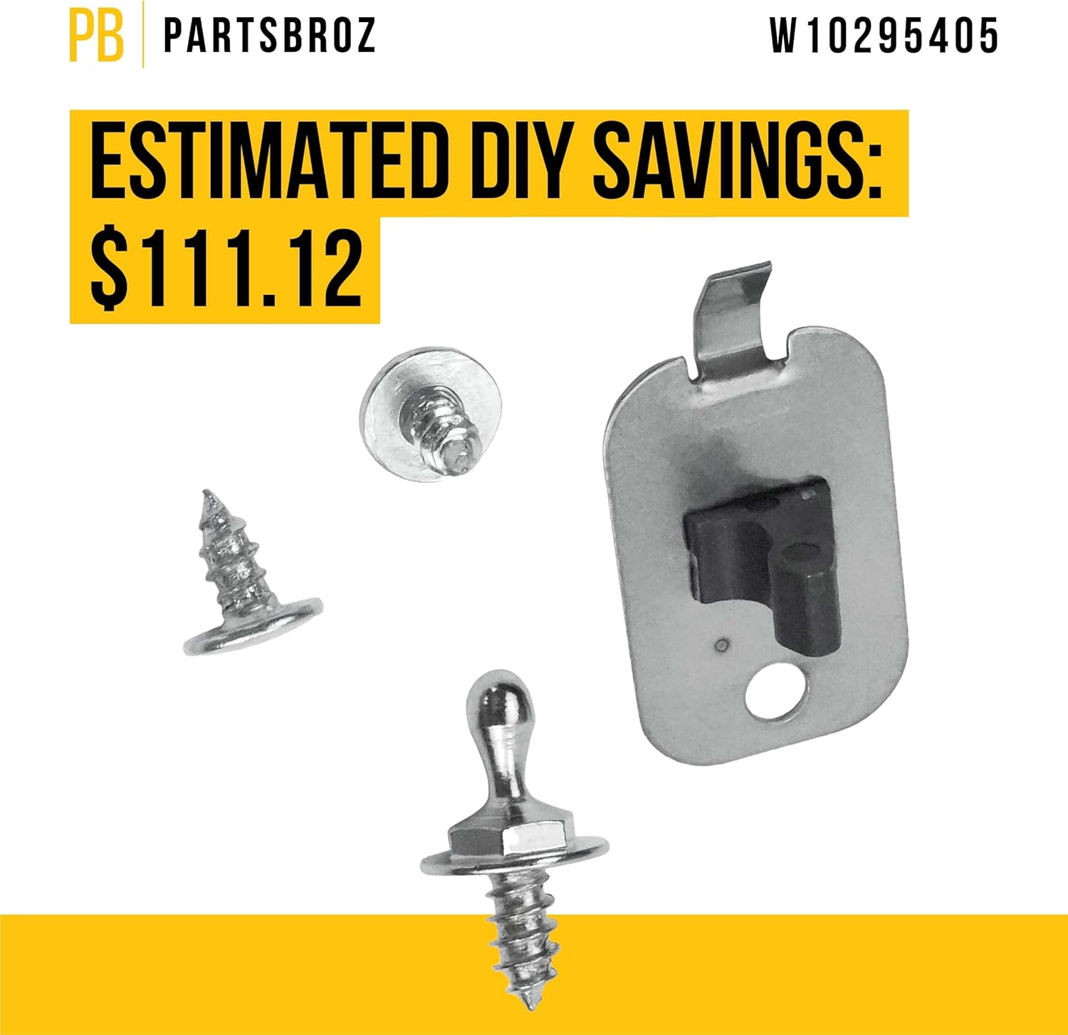 W10295405 – Golpe de puerta compatible con secadora Whirlpool Maytag Kenmore – Sustituye a AP4501391 1553024 8572983 AH2373322 EA2373322 PS2373322