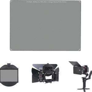 Fotga Pro Glass Cine 4X5.65 ND4 0.6 Filtro de densidad neutra de vidrio 2 paradas MC Nano revestimiento de 0.157in de grosor para bandejas de filtro Fotga Pro Glass Cine 4X5.65 ND4 0.6 Filtro de densidad neutra de vidrio 2 paradas MC Nano revestimiento de 0.157in de grosor para bandejas de filtro