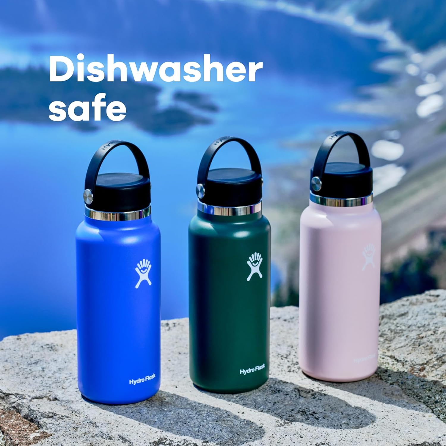 Hydro Flask – Botella de boca ancha con tapa Flex