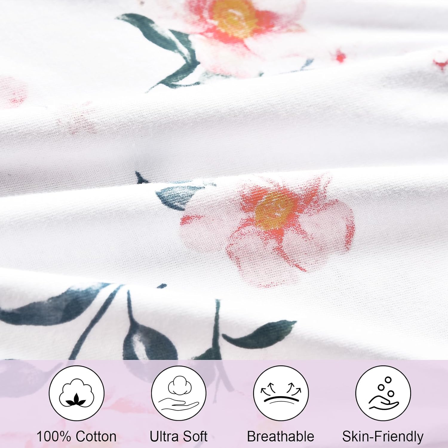 PHF Saco de dormir para bebé 100% algodón, con cremallera de 2 vías, saco de dormir TOG 0.5 de 12 a 18 meses, paquete de 2 sacos de dormir suaves