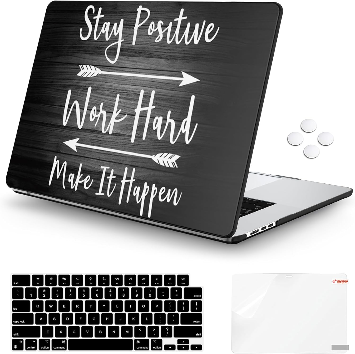 iCasso Funda compatible con MacBook Air de 15 pulgadas 2024 2023 M3 M2 Chip modelo A3114 A2941 con pantalla de retina líquida, carcasa rígida de