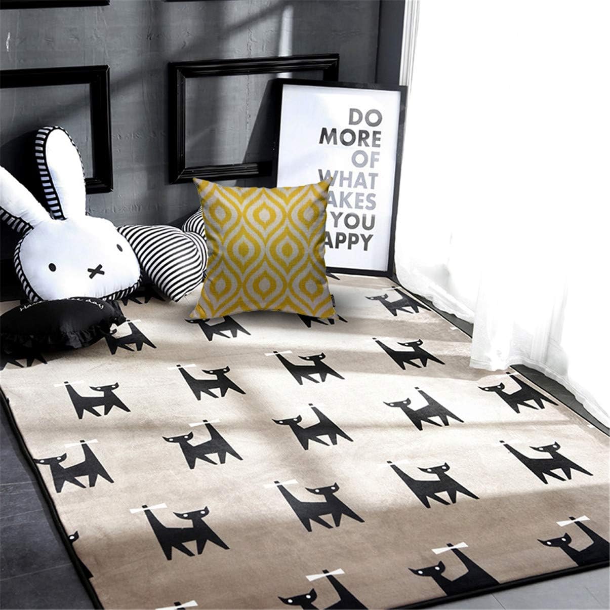 Mugod Funda de almohada geométrica amarilla con fondo retro sin costuras en patrón moderno de Ikat, funda de almohada cuadrada decorativa para el