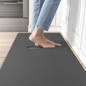 DEXI Anti Fatigue Kitchen Mat, 34 Inch Thick, Stain Resistant, Padded Cushioned Floor Comfort Mat for Home, Garage and Office Standing Desk, DEXI Anti Fatigue Kitchen Mat, 34 Inch Thick, Stain Resistant, Padded Cushioned Floor Comfort Mat for Home, Garage and Office Standing Desk,