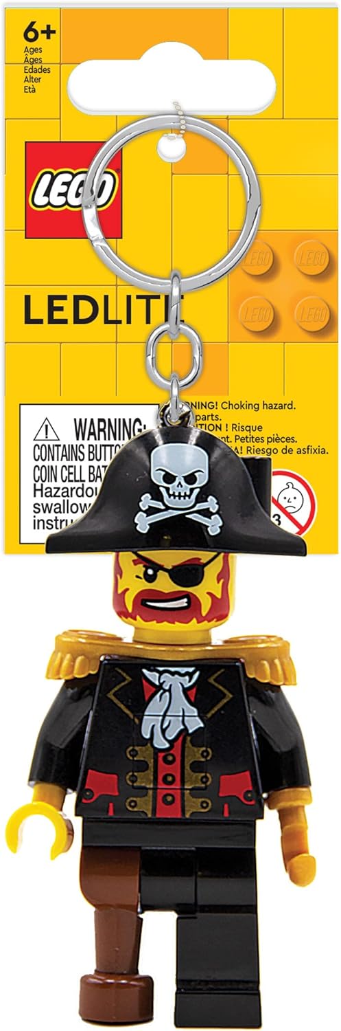 Lego – Linterna LED icónica para fanáticos icónicos, juguete novedoso para niños, figura de 2.992 in, 2 pilas CR2025 incluidas, Negro -, Talla