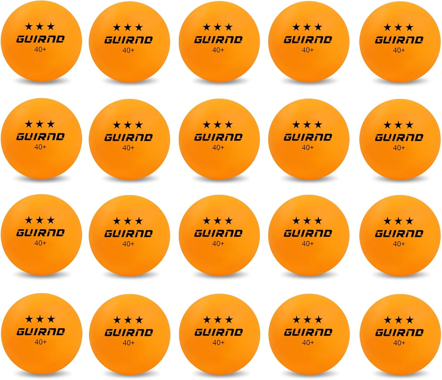 20 Pack Ping Pong Balls, 3 Star Table Tennis Balls, 40+ Pong Ball Competition and Recreational Play, Abs Ping Pong Ball, Games, DIY