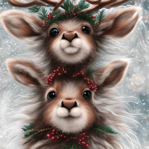 Sunature – Pintura de diamante redondo cuadrado completo 5D, arte de Navidad, renos, ciervos, bebés, kits de pintura de diamantes, 19.7 x 29.5 in Sunature – Pintura de diamante redondo cuadrado completo 5D, arte de Navidad, renos, ciervos, bebés, kits de pintura de diamantes, 19.7 x 29.5 in