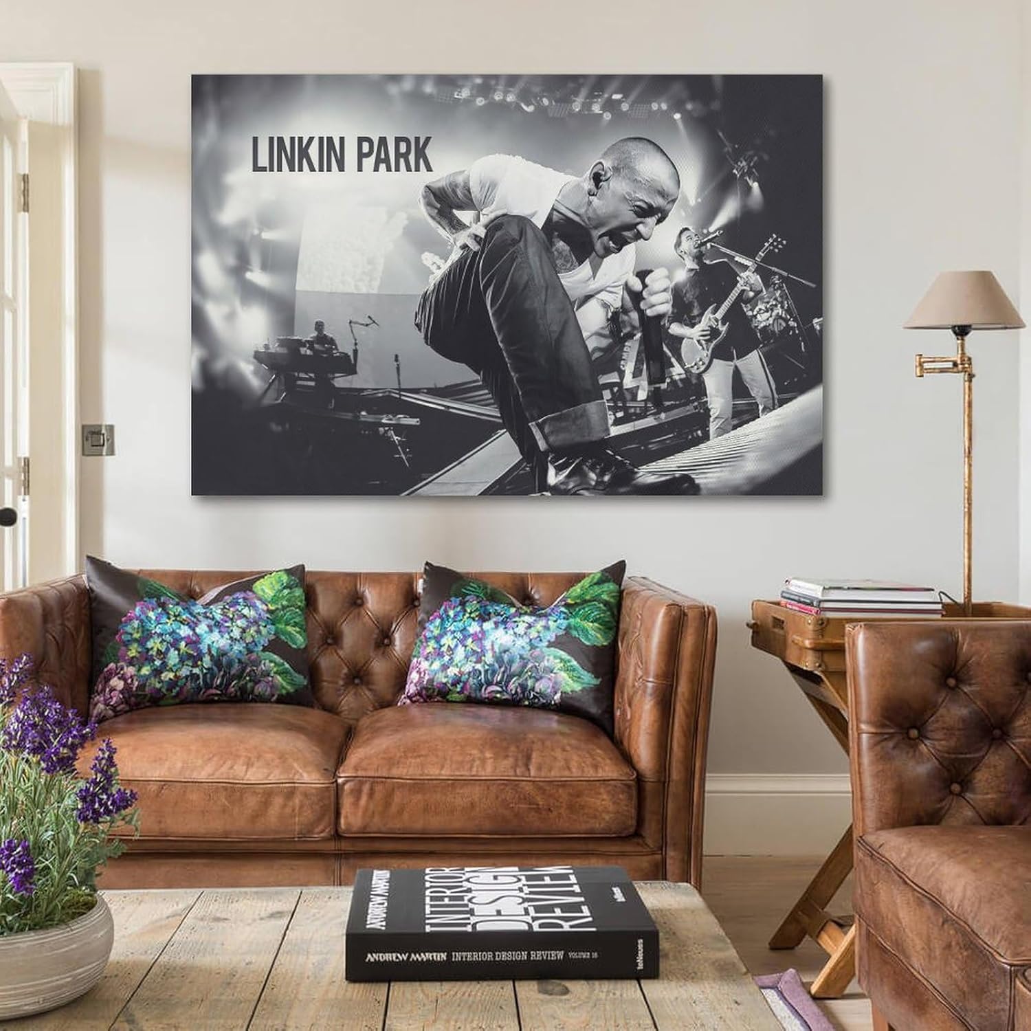 ROCK Music LinKin Park – Póster musical para decoración artística, pintura estética, arte de pared, lienzo para decoración de dormitorio, 16 x 24