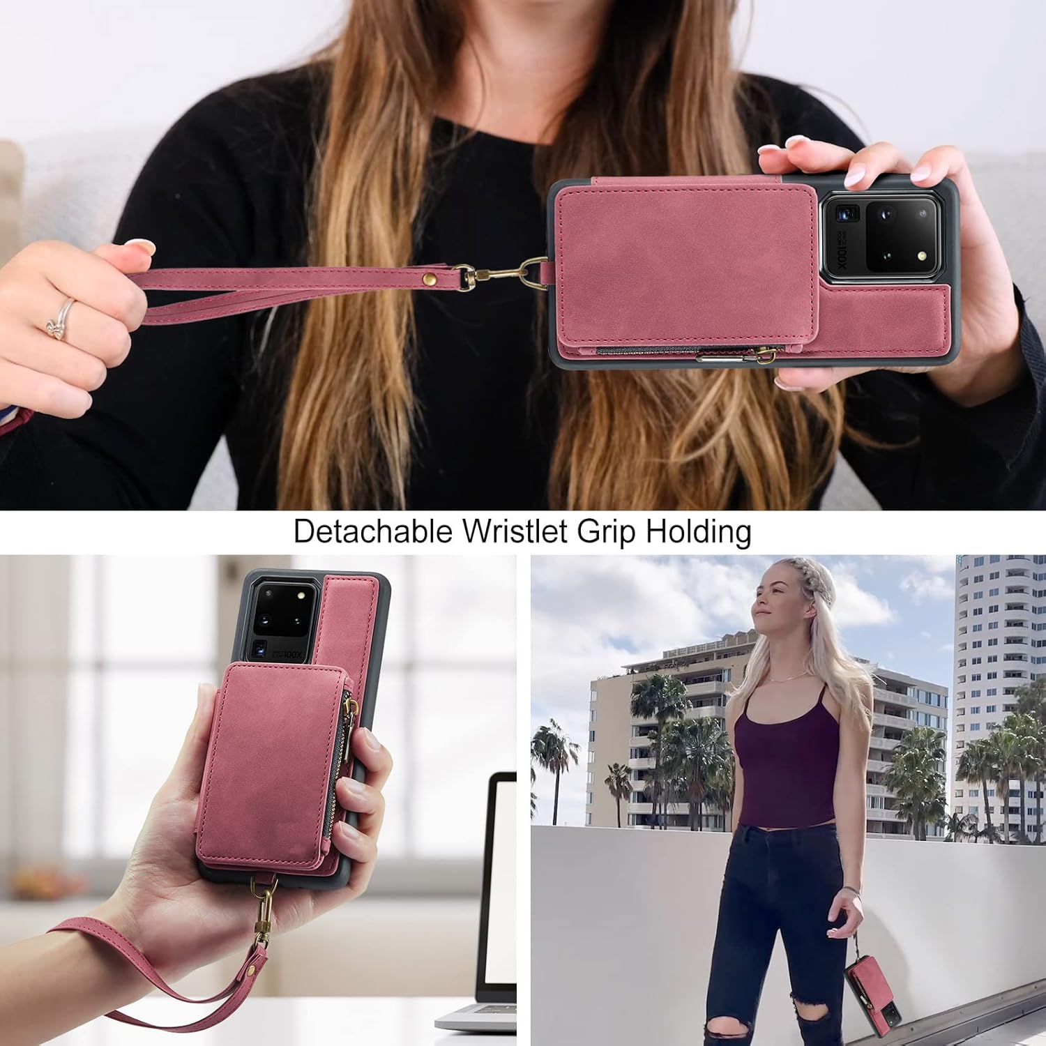 Asuwish Funda de teléfono para Samsung Galaxy S20 Ultra Glaxay S20ultra 5G Funda tipo cartera con protector de pantalla de vidrio templado y