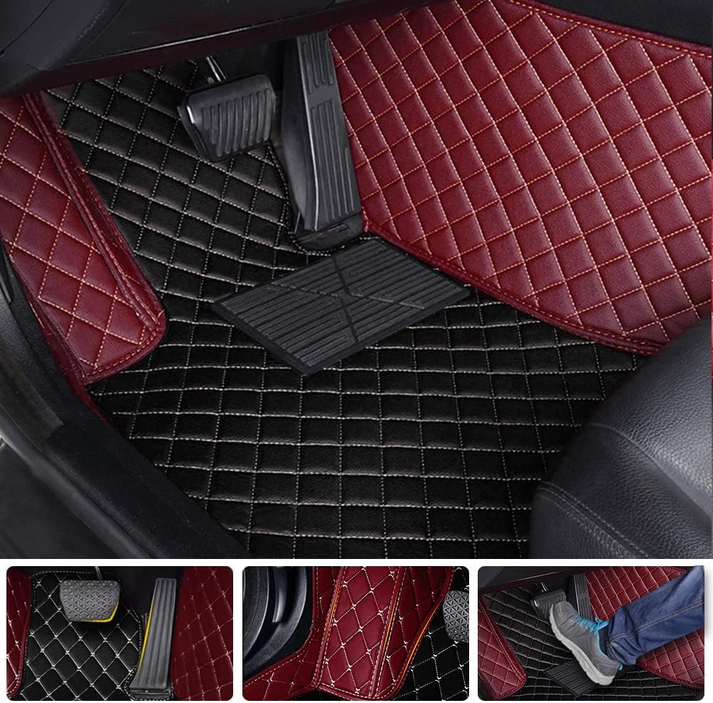 Tapete de automóvil de dos tonos para Captiva 7seat 2007-2012, tapetes de cuero delanteros y traseros, tapetes resistentes para todo tipo de clima,