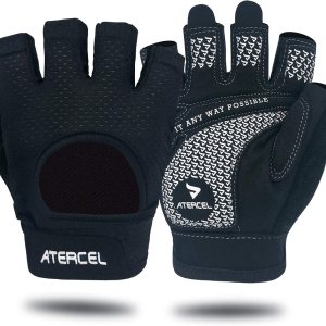 ATERCEL Guantes de levantamiento de pesas, protección completa de la palma de la mano, guantes de entrenamiento para gimnasio, ciclismo, ejercicio, ATERCEL Guantes de levantamiento de pesas, protección completa de la palma de la mano, guantes de entrenamiento para gimnasio, ciclismo, ejercicio,