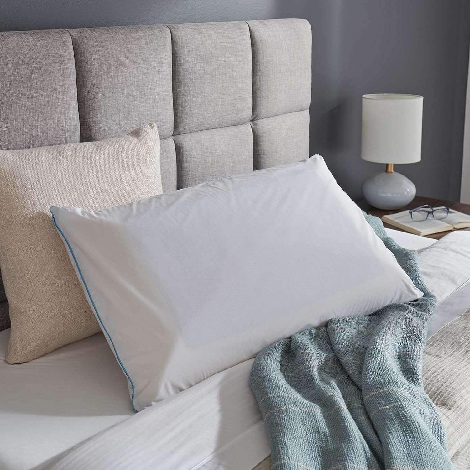 TEMPUR-Adapt (Supreme) 3%22 – Cubrecolchón de espuma viscoelástica, tamaño King y 15440325P TEMPUR-Cloud Breeze Almohada de enfriamiento doble,