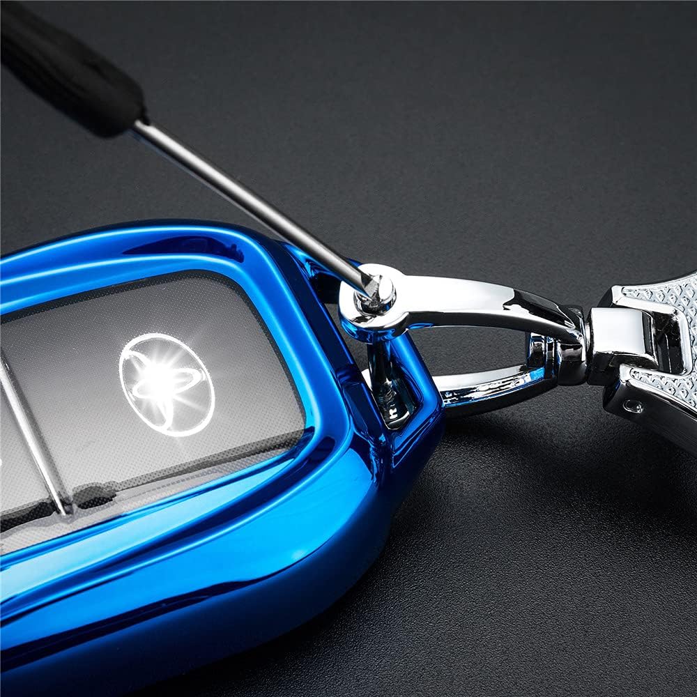 linwei Compatible con Toyota Venza Land Cruiser Rav4 Prime Fortuner Alphard – Funda para llavero de automóvil de TPU para mujereshombres, para llave