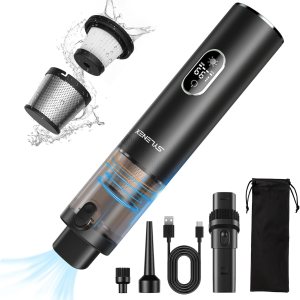 Aspiradora de coche de alta potencia, 13000 Pa, aspiradora portátil de alta potencia con pantalla LED, 2 velocidades, 30 minutos de tiempo de Aspiradora de coche de alta potencia, 13000 Pa, aspiradora portátil de alta potencia con pantalla LED, 2 velocidades, 30 minutos de tiempo de