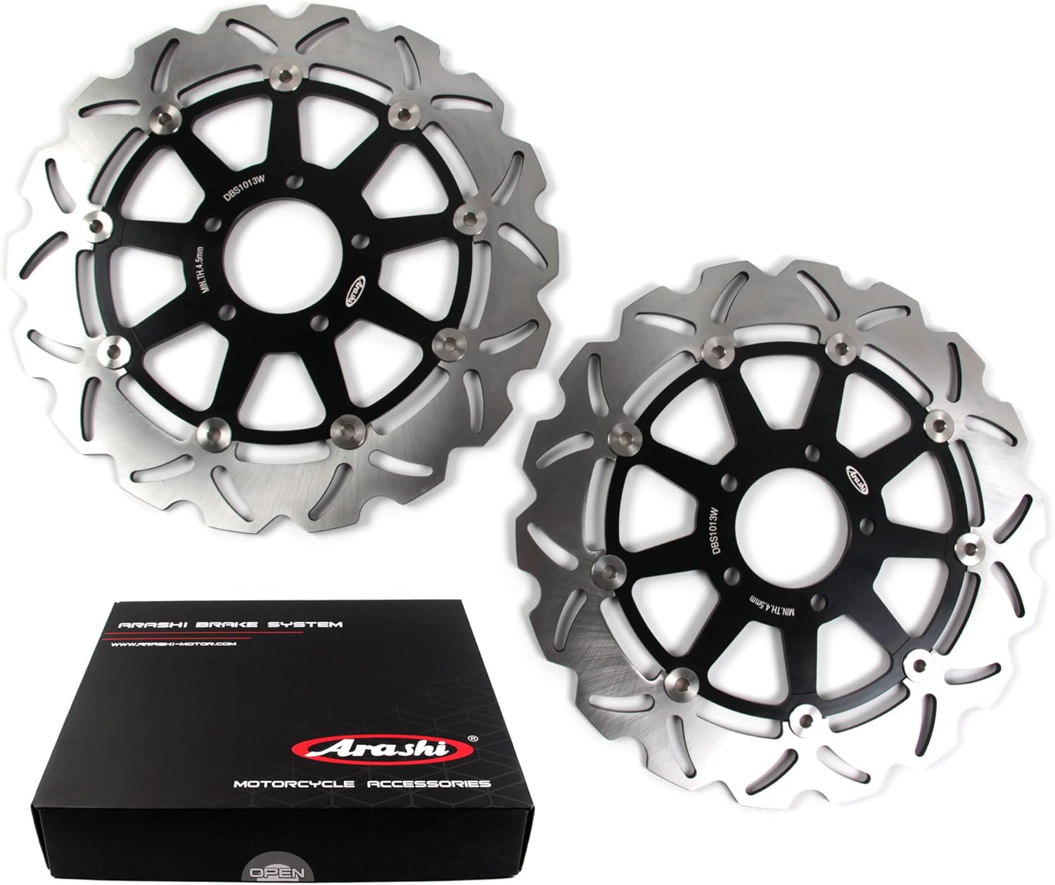 Arashi Rotores de disco de freno delantero para Suzuki GSXR 600 1997-2003  GSXR 750 1996-2003  GSXR 1000 2001 2002  GSX1400 2002-2007 Accesorios de