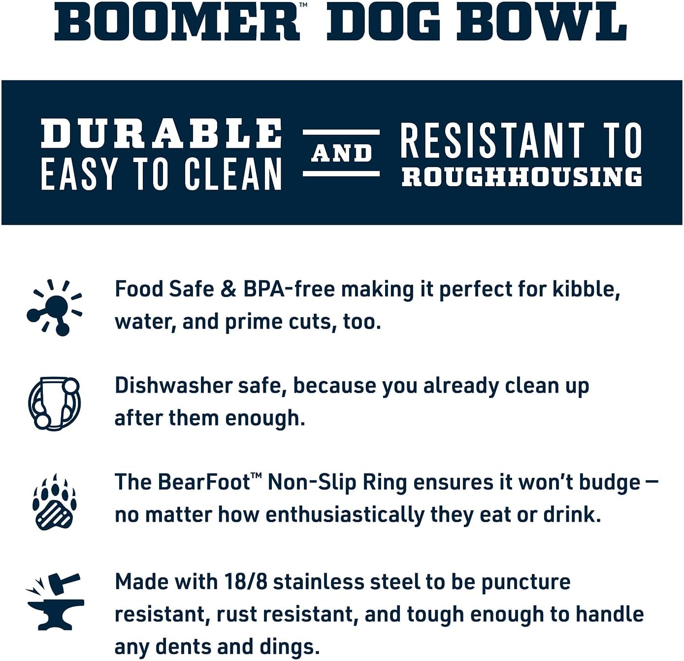 YETI Boomer 8 – Cuenco antideslizante de acero inoxidable para perros, capacidad para 64 onzas, verde azulado agave