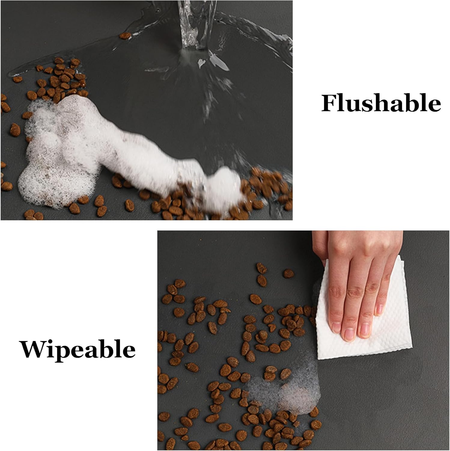Tapete de alimentación para mascotas para perros y gatos, absorbente, antideslizante, de diatomita, tapete para cuenco de agua para perros, súper