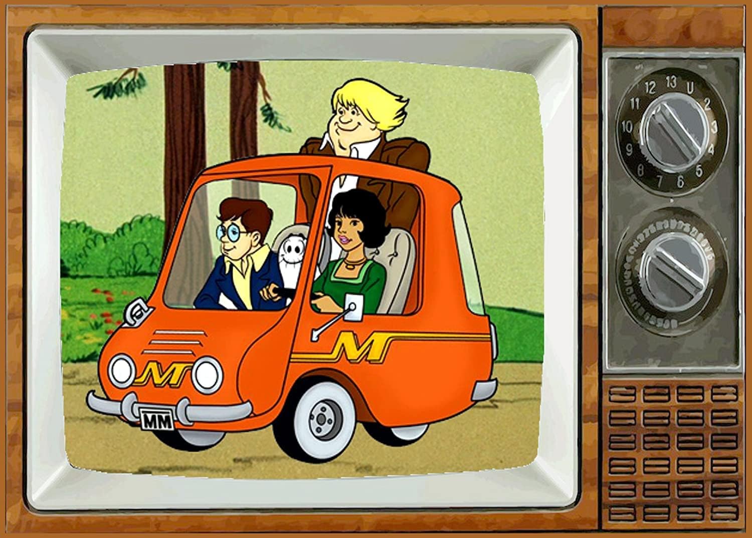The New Shmoo – Imán para nevera de TV, 2 x 3 pulgadas, arte sábado por la mañana, dibujos animados, refrigerador nostálgico retro