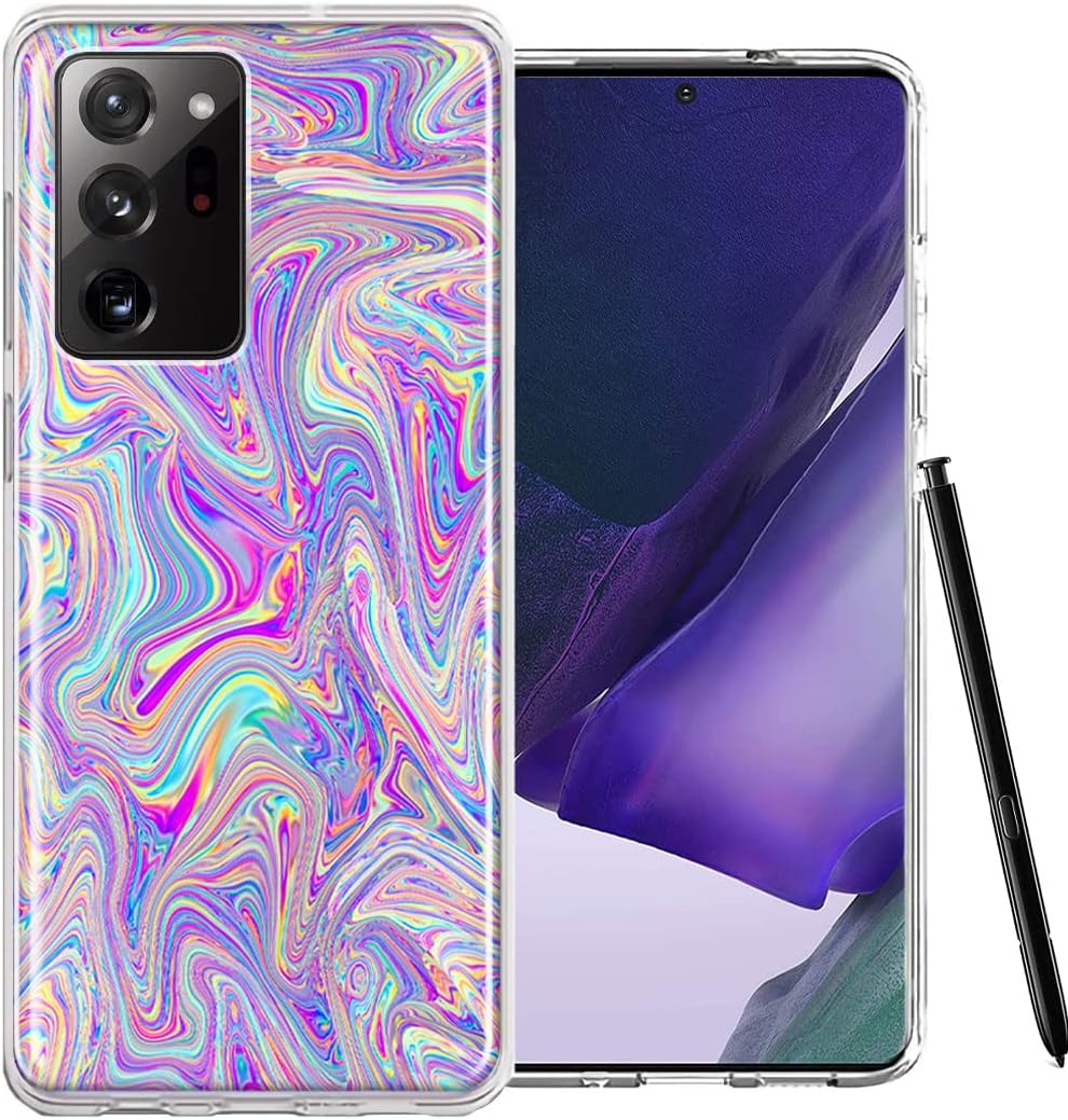 Mundaze – for Samsung Galaxy Note 20 Ultra Paint Swirl Case Slim Hybrid Shockproof Hard Shell Soft TPU Heavy Duty Protective Phone Cover