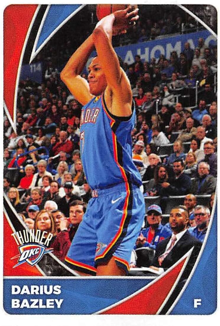 2020-21 Panini Stickers #427 Darius Bazley Official NBA Basketball Album Sticker Measuring 2.75 inch tall X 2 inches wide in Raw (NM or Better