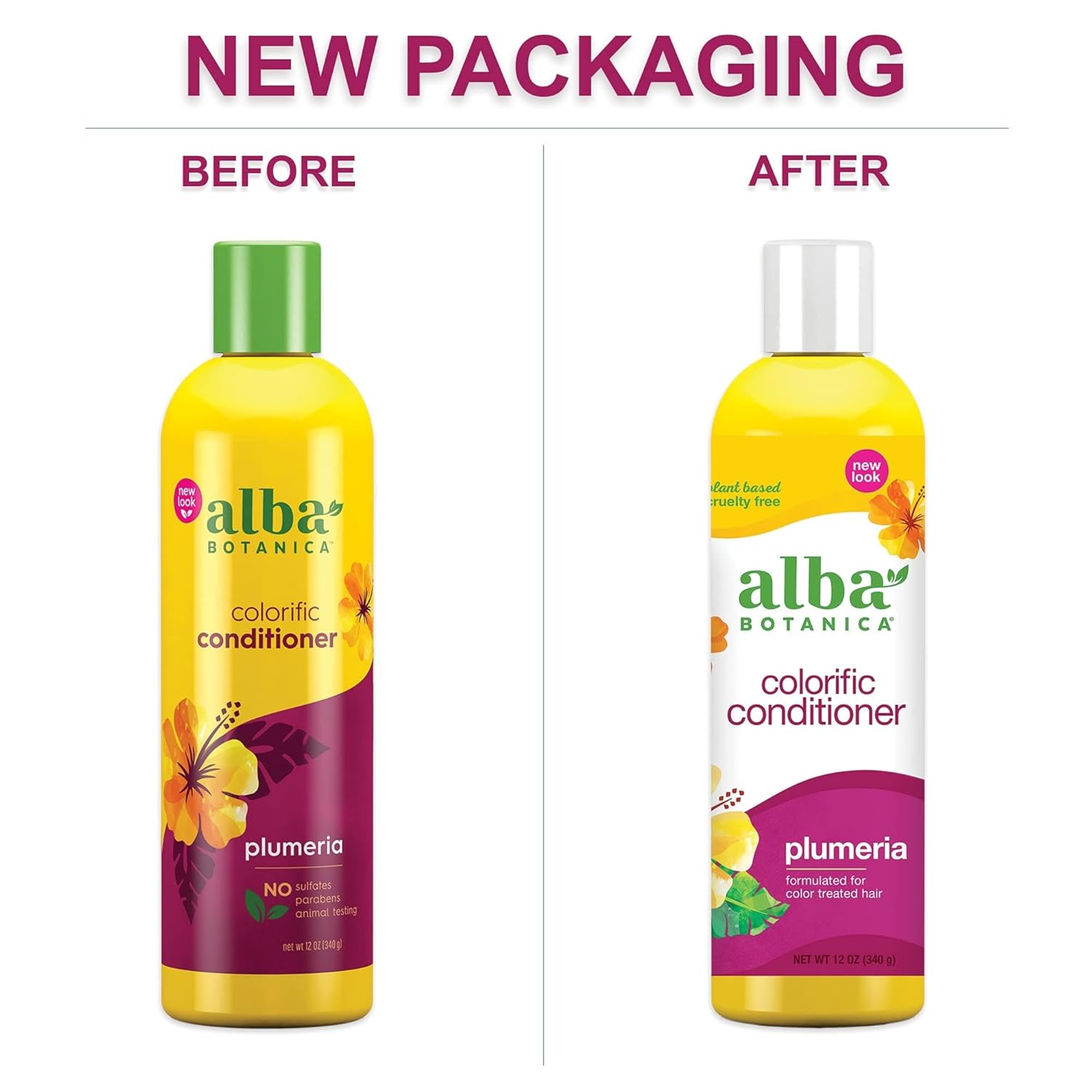 Alba Botanica, Plumeria replenshing Acondicionador hawaiano, 12ozâ