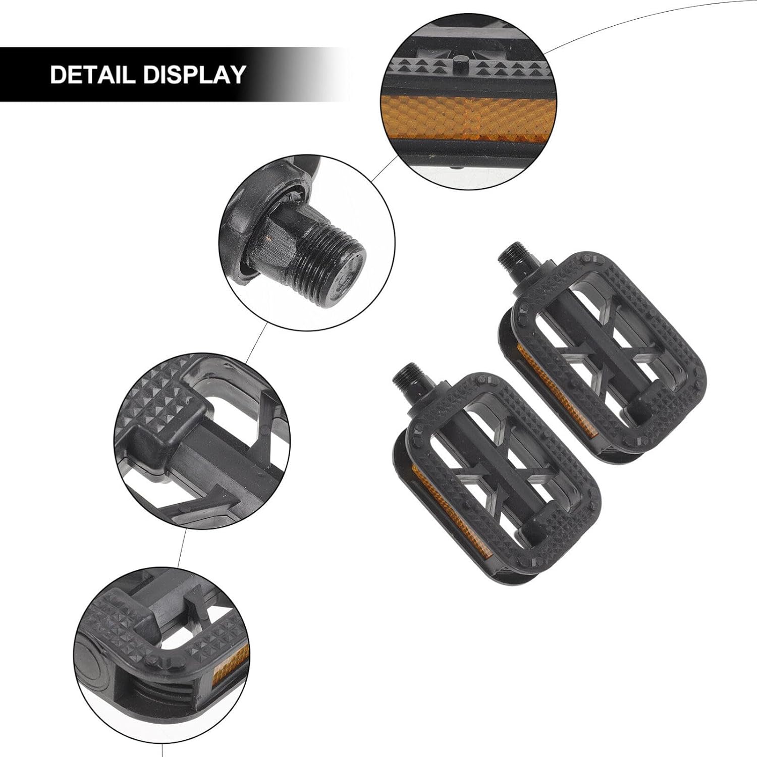 BESPORTBLE 1 par de accesorios de bicicleta Accesorios de bicicleta Pedales antideslizantes Pedales de ciclo Pedales de bicicleta para ciclismo