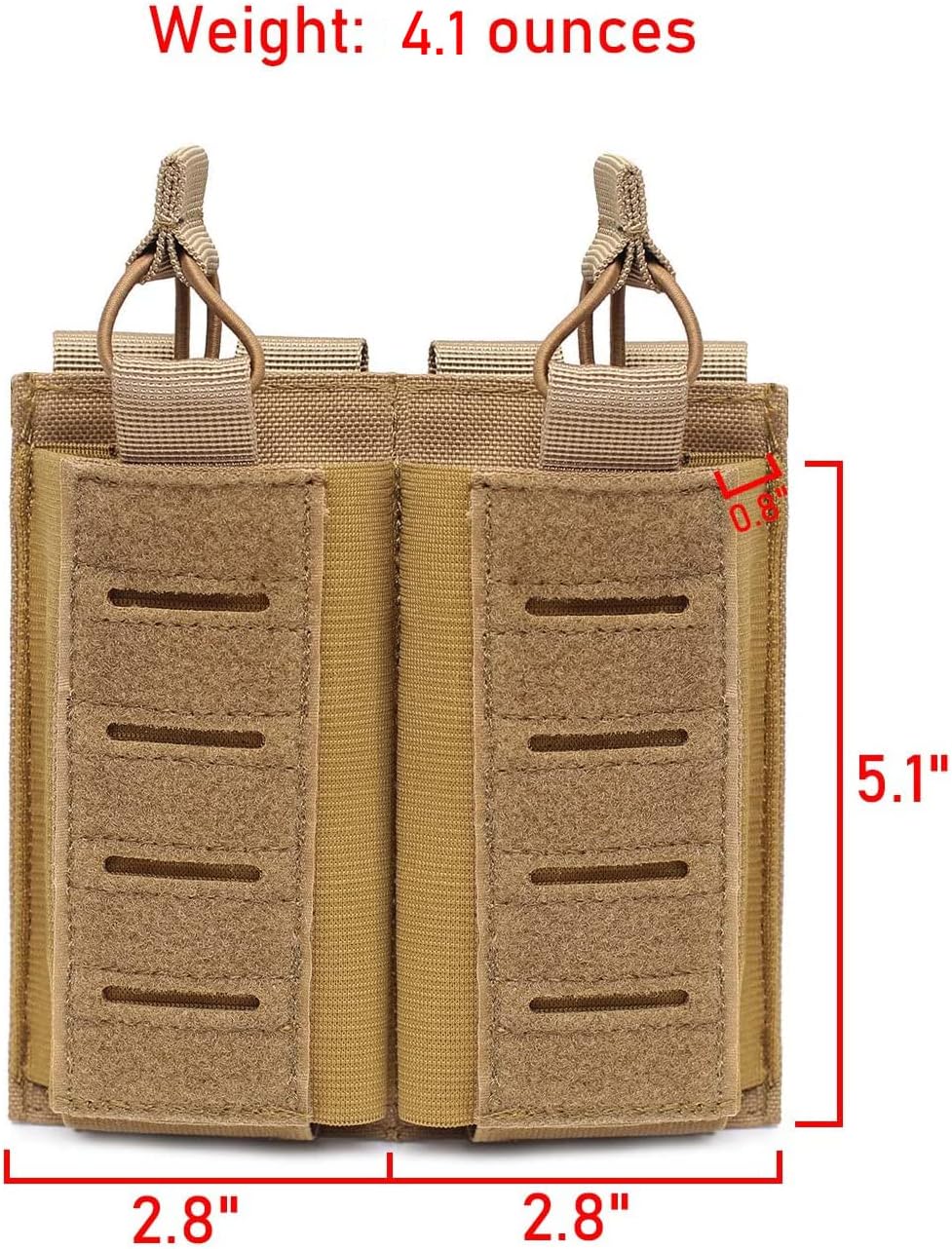 Bolsa doble Mag Molle Open-Top doble para cargadores de rifle M4M16ARAK