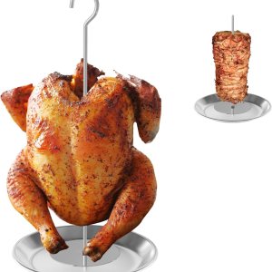 Al Pastor – Brocheta vertical con colgador y base para Trompo para Tacos Al Pastor, soporte brasileño Shawarma, Kebab Doner, soporte vertical para Al Pastor – Brocheta vertical con colgador y base para Trompo para Tacos Al Pastor, soporte brasileño Shawarma, Kebab Doner, soporte vertical para