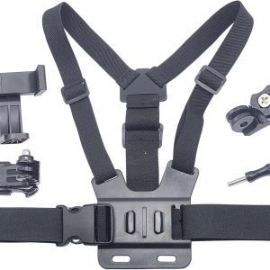Soporte ajustable para arnés de correa de pecho para teléfono móvil, negro, compatible con iPhone, GoPro Hero, cámaras de acción DJI Osmo Soporte ajustable para arnés de correa de pecho para teléfono móvil, negro, compatible con iPhone, GoPro Hero, cámaras de acción DJI Osmo