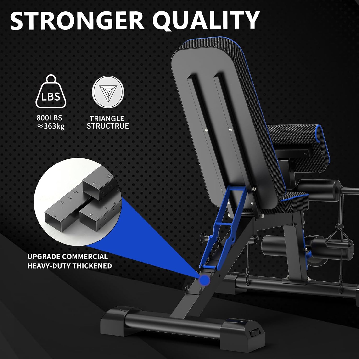 Banco de pesas ajustable banco de entrenamiento plegable, ideal para entrenamiento de fuerza de cuerpo completo, inclinación, banco plano de