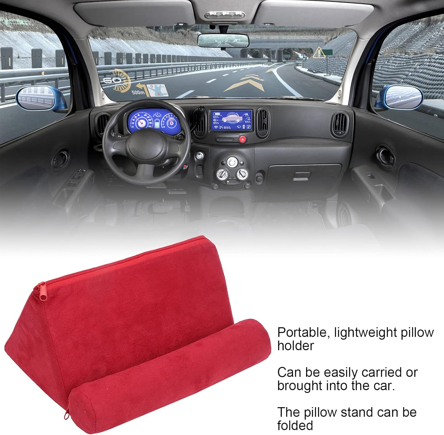 Soporte portátil para tableta de almohada para cama, reposabrazos, alfombra, muslos, con gran área de contacto