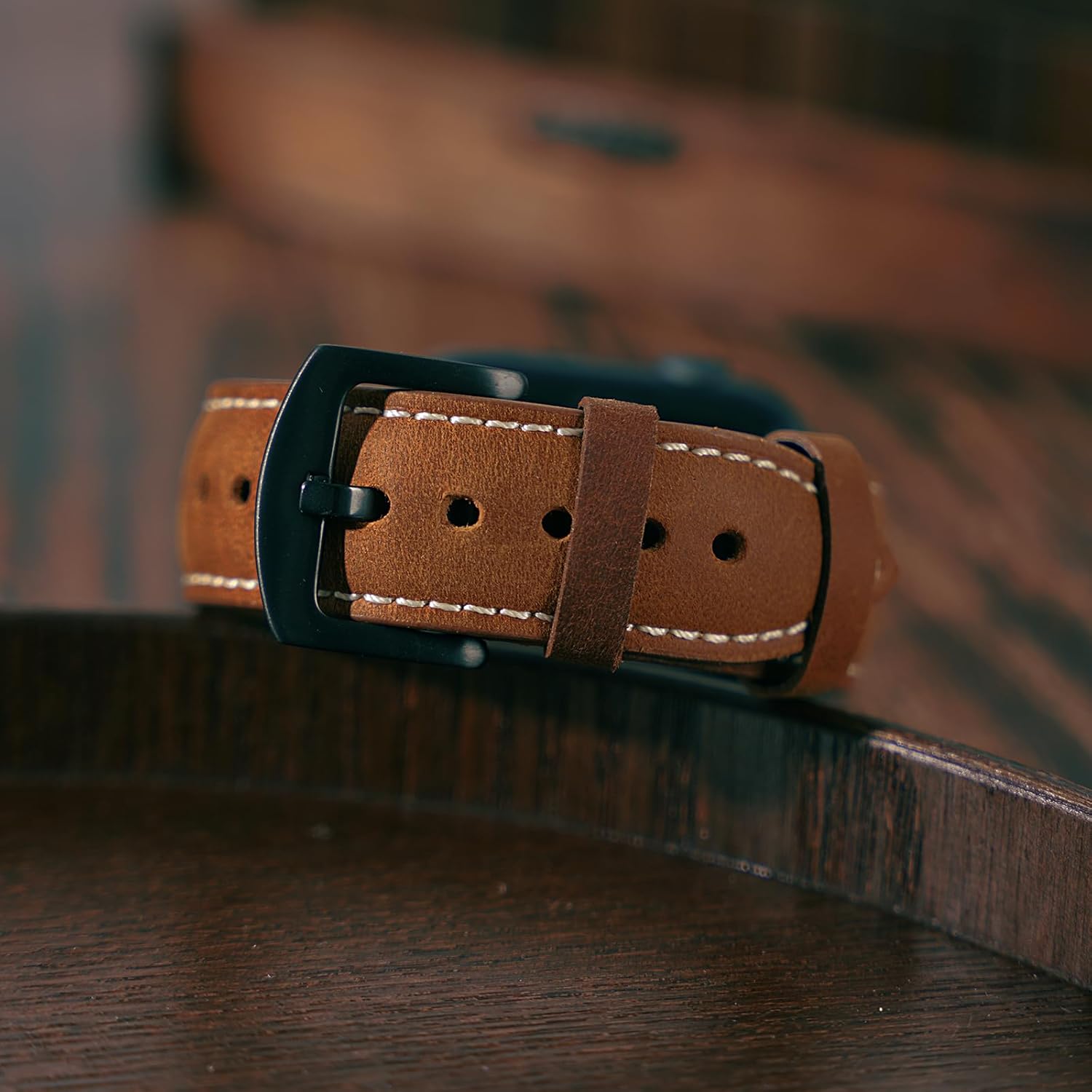 Correas de cuero genuino compatibles con Apple Watch Band de 1.929 in 1.772 in 1.732 in 1.654 in 1.614 in 1.575 in 1.496 in para hombres y mujeres,